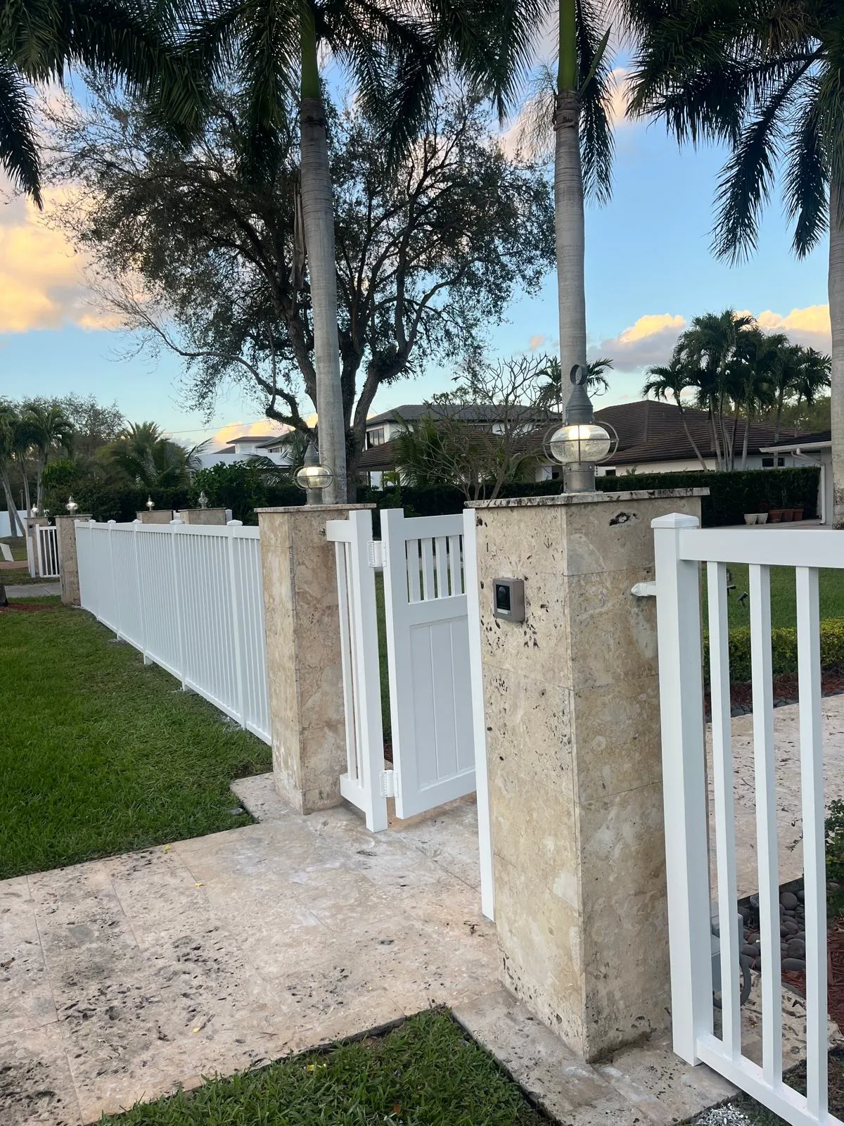 Fence and gate - After