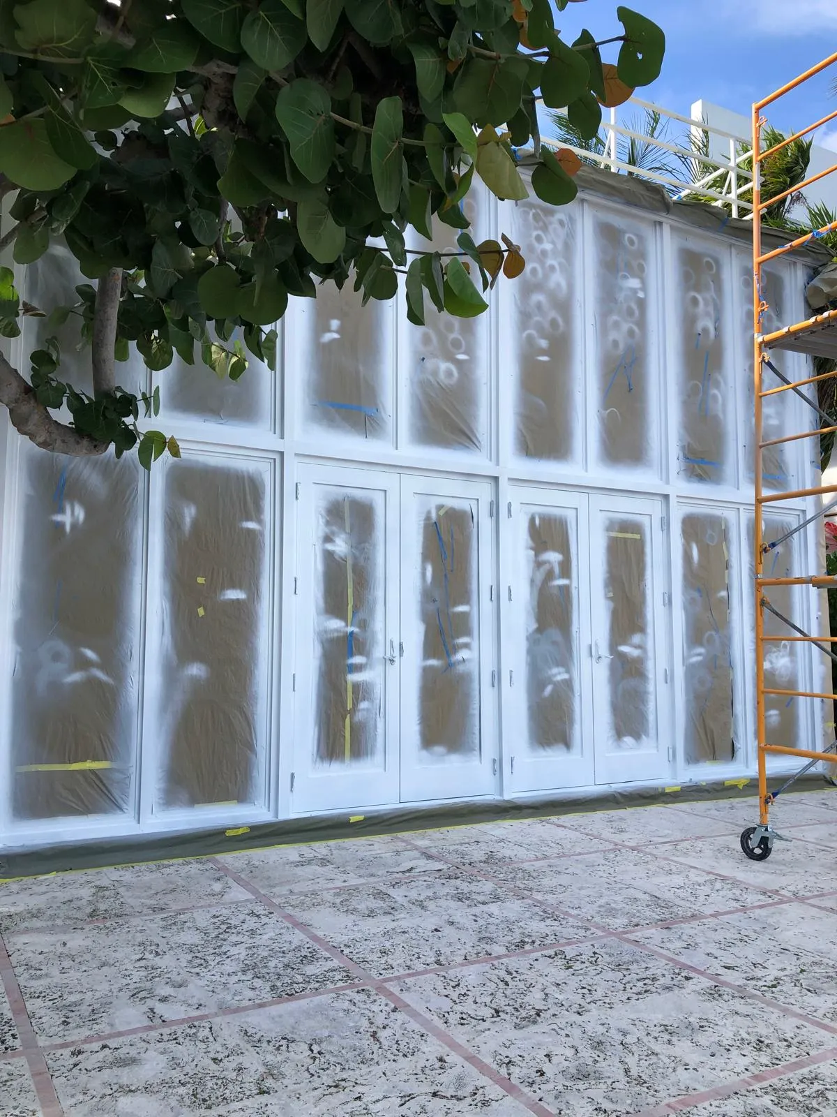 Impact doors oceanfront - Before