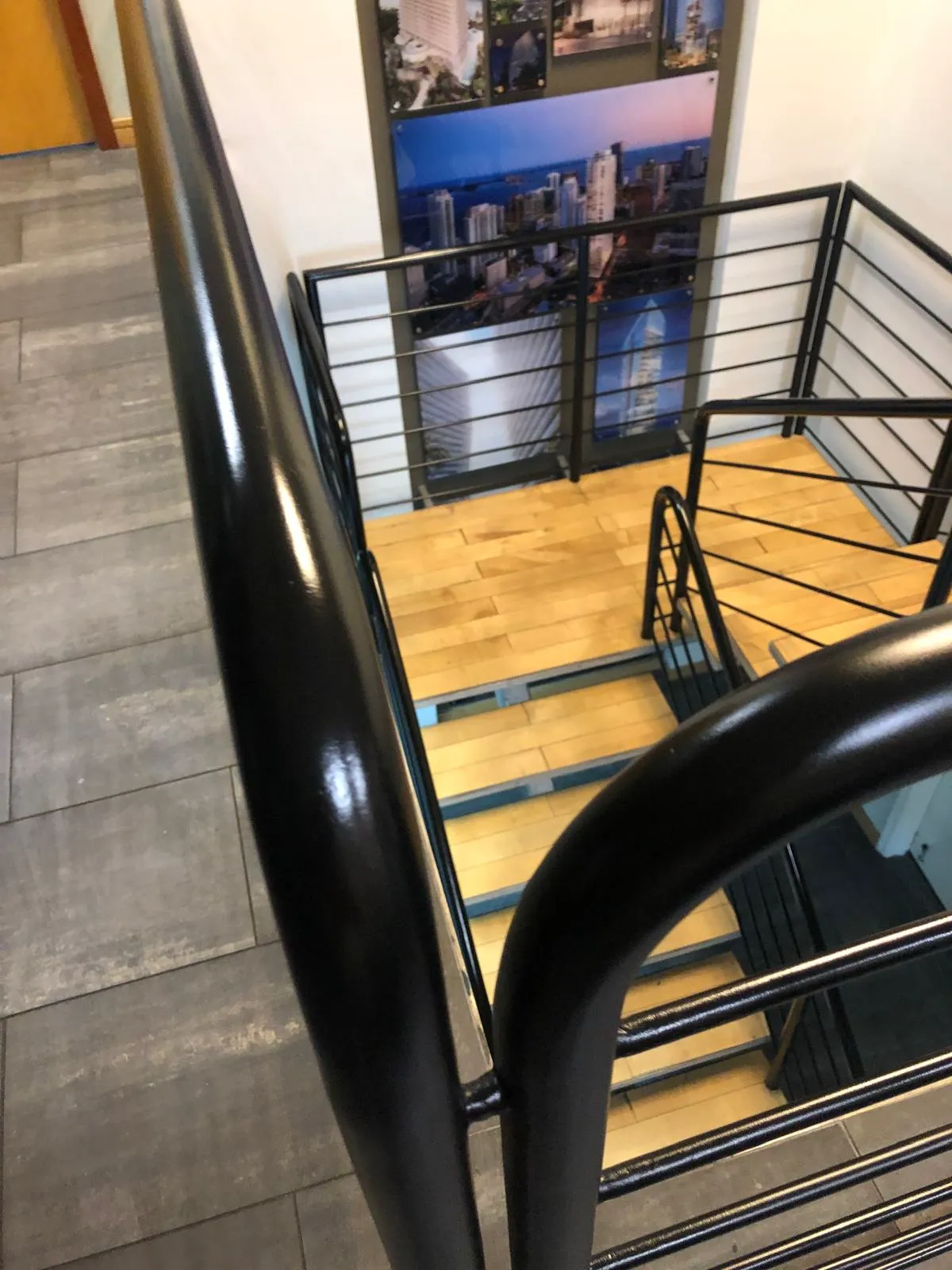 Interior stair railing - After