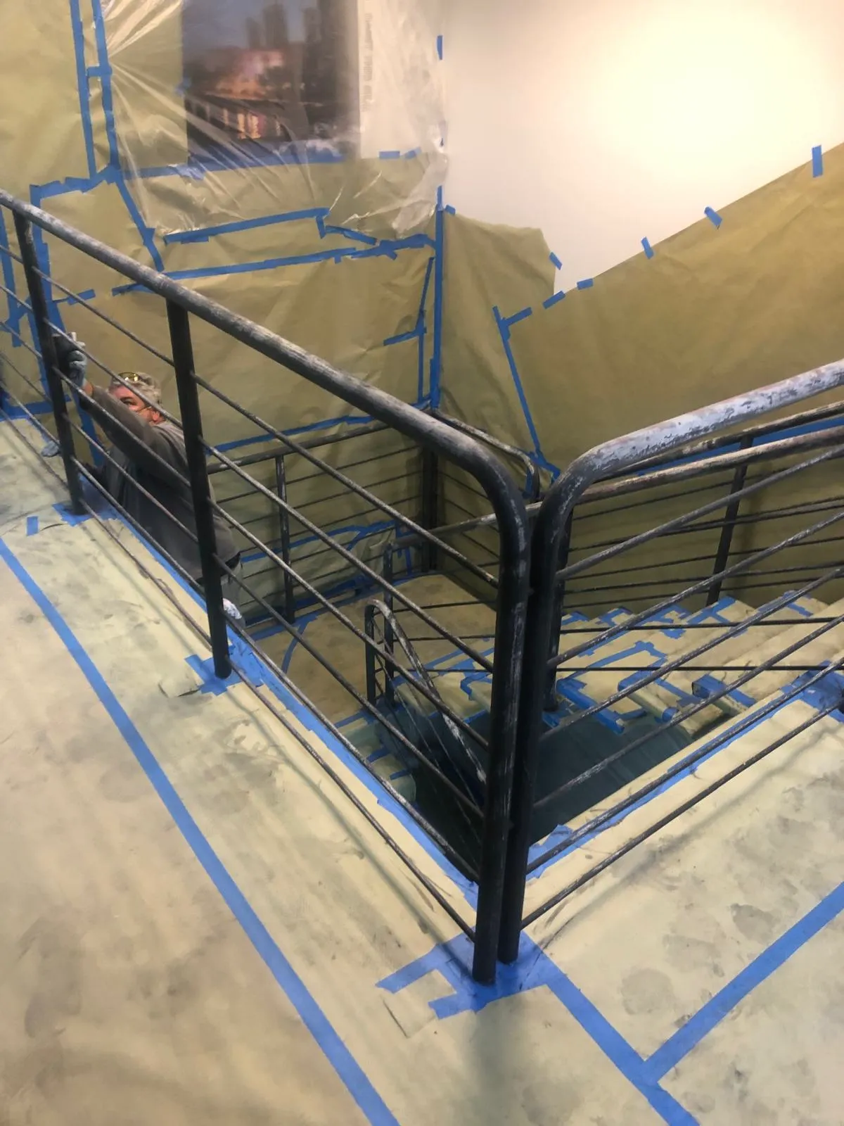 Interior stair railing - Before